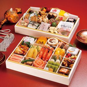 てら岡おせち絵馬二段重